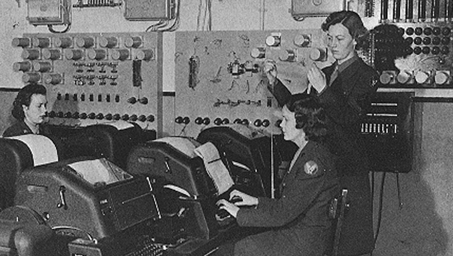 Teletaipu perduodama informacija Antrojo pasaulinio karo metu